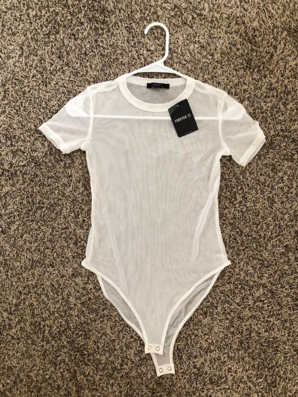 NWT Forever21 sheer bodysuit